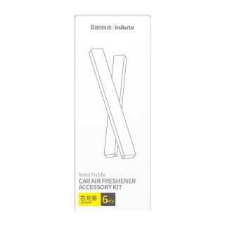پک 6تایی عطر خوشبوکننده بیسوس Baseus Metal Paddle Car Air Freshener Cologne SUXUN-M0A