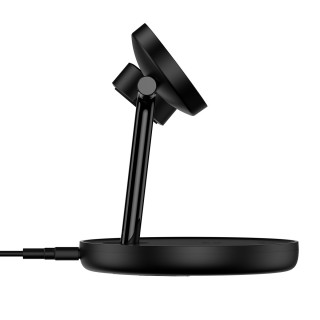 شارژر بی‌سیم مگنتی و پایه نگهدارنده موبایل 3 در 1 بیسوس Baseus Wireless Charger Holder Swan 20W WXTE000101