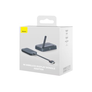 Baseus Set of Transmitter and Receiver for Wireless HDMI 4K 30Hz Black (WKGQ050013)