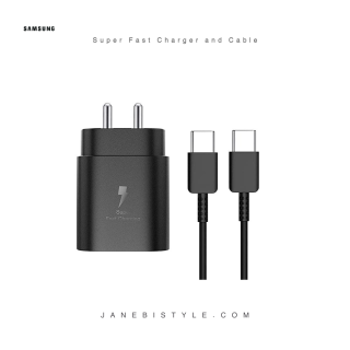شارژر اصلی سوپر فست شارژ سامسونگ Samsung EP-T4510 Super Fast Charger 2.0 EU توان 45 وات با کابل 1.8m تایپ سی