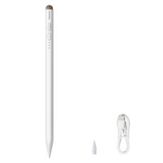 Baseus Smooth Writing active stylus pen for iPad / iPad Pro / iPad Air with tip for capacitive screens white (SXBC040002)