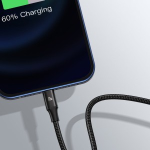 کابل سه سر 20 وات 1.5 متر بیسوس Baseus Rapid 3in1 cable Type C to Type C / Lightning / micro USB 20 W 1.5 m CAMLT-SC01