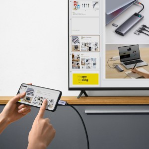 کابل اچ دی ام آی به تایپ سی بیسوس Baseus cable Type C to HDMI 2.0 4K 60Hz 2m WKGQ010101