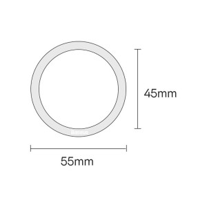 رینگ فلزی مگ سیف کننده موبایل و قاب موبایل بیسوس Baseus Halo Series magnetic ring 2 pcs PCCH000001