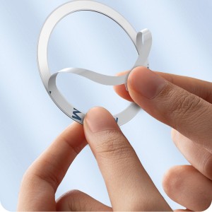 رینگ فلزی مگ سیف کننده موبایل و قاب موبایل بیسوس Baseus Halo Series magnetic ring 2 pcs PCCH000001