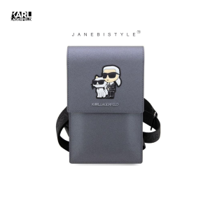 کیف دستی و رو دوشی کارل لاگرفلد Karl Lagerfeld Saffiano Karl&Choupette handbag