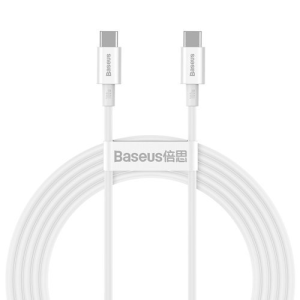 Baseus Superior cable USB Type C - USB Type C fast charging Quick Charge / Power Delivery / FCP 100W 5A 20V 2m white (CATYS-C02)