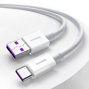 کابل شارژ سریع و دیتا usb به تایپ سی 66 وات بیسوس Baseus Superior USB to Type C 66 W Super Charge 1 m CATYS-01