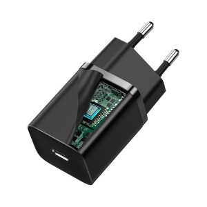 شارژر دیواری فست شارژ 30 وات بیسوس Baseus Super Si 1C fast charger Type C 30W Power Delivery Quick Charge CCSUP-J01