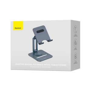 هولدر و پایه نگهدارنده رومیزی گوشی و تبلت بیسوس Baseus Biaxial Foldable Metal Deskstop Holder