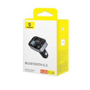 Baseus S-09 Pro Bluetooth Car FM Transmitter(Black)