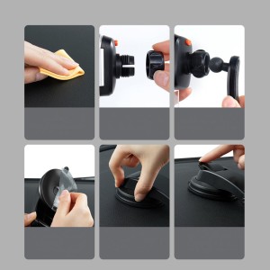 هولدر رو داشبوردی و دریچه هوا خودرو بیسوس Baseus 2in1 car holder for cockpit and air vent SUYK000001