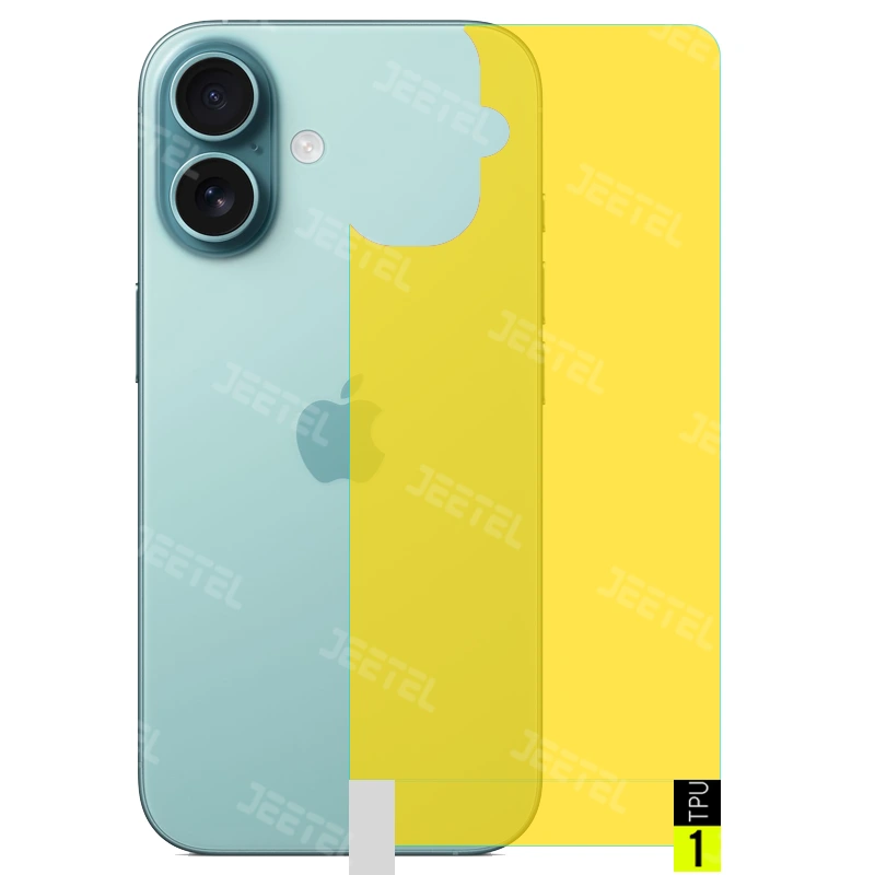 برچسب نانو پشت گوشی IPHONE 16 مدل شفاف آنتی شوک