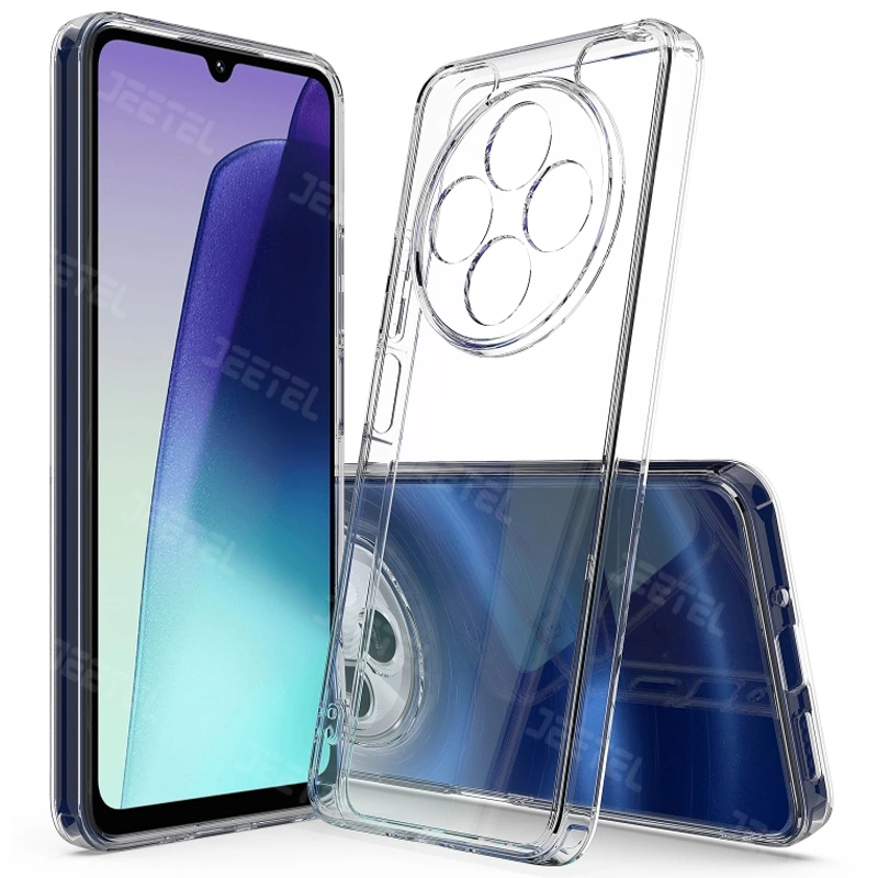 قاب شفاف Xiaomi Redmi 14C مدل تمام ژله ای محافظ لنزدار