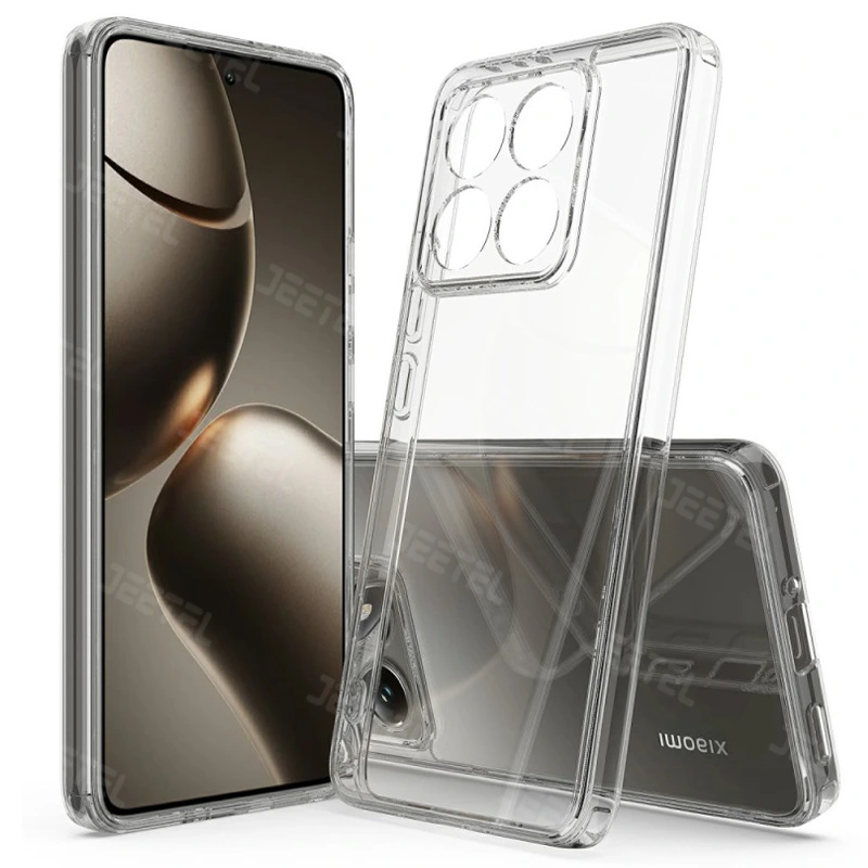 قاب شفاف Xiaomi 14T مدل تمام ژله ای محافظ لنزدار