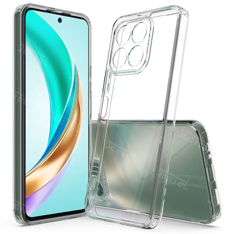 قاب شفاف Honor X8A مدل ژله ای محافظ لنزدار