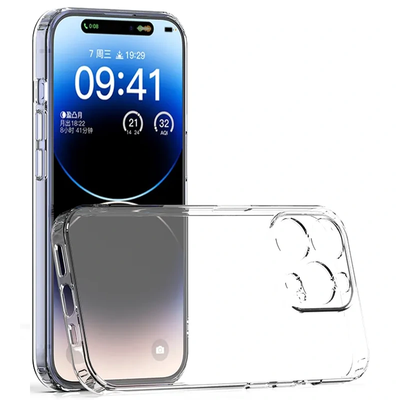 قاب شفاف محافظ لنزدار گوشی IPHONE 16 Pro Max مدل ژله ای از برند اسپیس