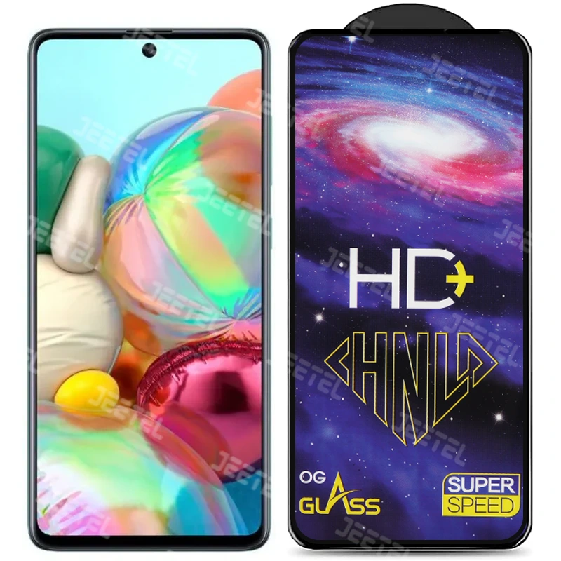 گلس تمام صفحه شیشه ای سامسونگ Galaxy A71 مدل HD Plus