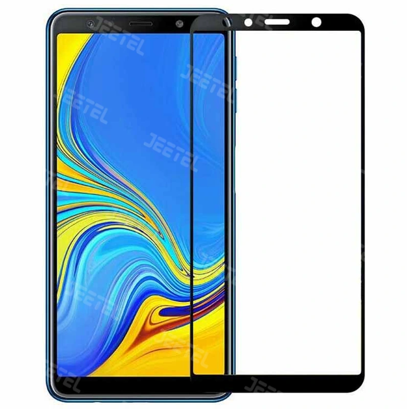 گلس تمام صفحه شیشه ای سامسونگ Galaxy A750 / A7 2018 مدل HD Plus