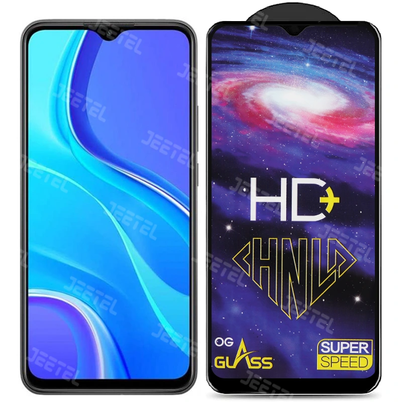 گلس تمام صفحه شیشه ای شیائومی Redmi 9 مدل HD Plus