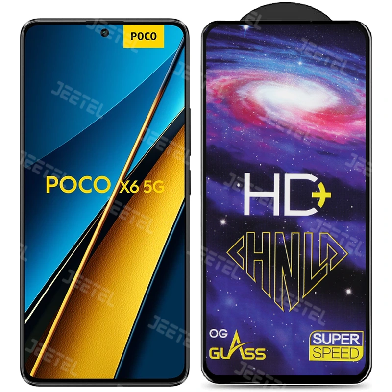 گلس تمام صفحه شیشه ای شیائومی Poco X6 مدل HD Plus