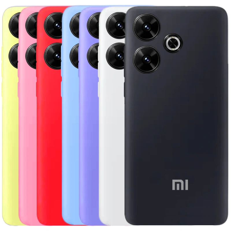 کاور سیلیکونی تک رنگ اورجینال Xiaomi Redmi 13 مدل پاک کنی اصل (ساخت ویتنام)