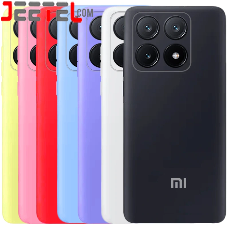 کاور سیلیکونی تک رنگ اورجینال Xiaomi 14T Pro مدل پاک کنی ضدلک (ساخت ویتنام)