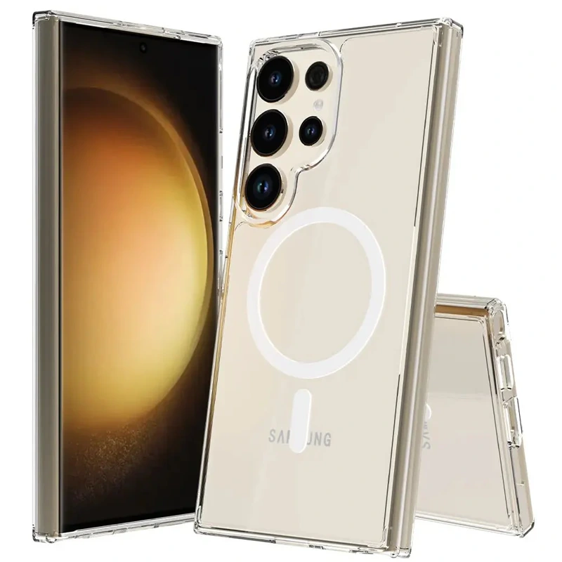 قاب مگ سیف شفاف مناسب برای Samsung Galaxy S23 Ultra (پک سامسونگ استوری)