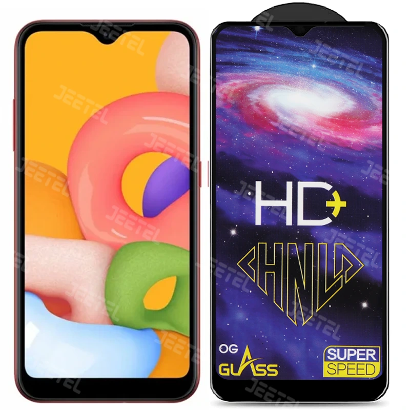 گلس تمام صفحه شیشه ای سامسونگ Galaxy A01 مدل HD Plus