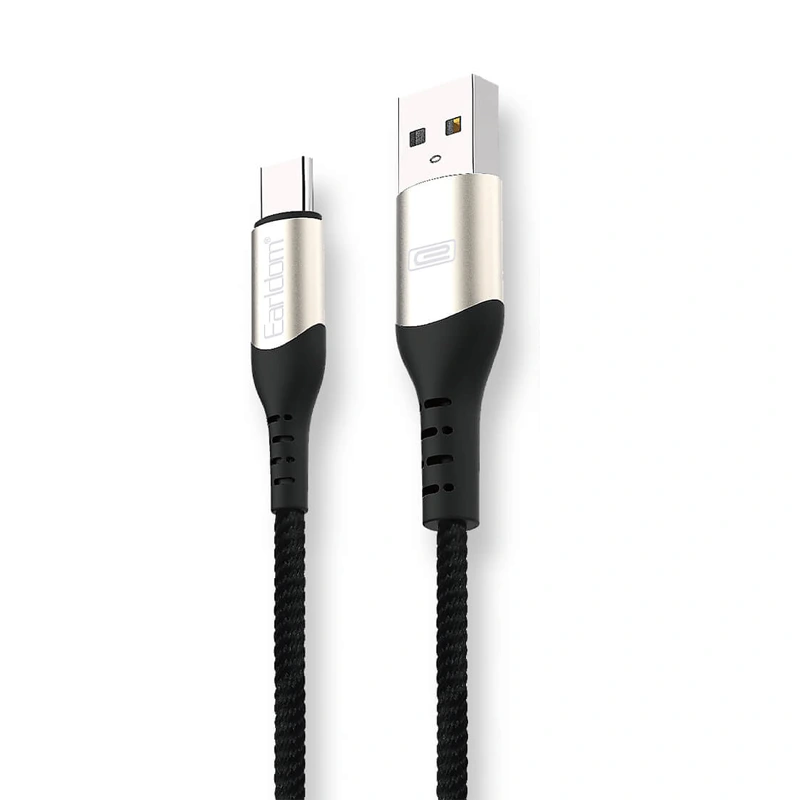 کابل شارژ USB به Type-C به طول 1 متر از برند ایرلدوم مدل Earldom EC-107C (100% اورجینال)