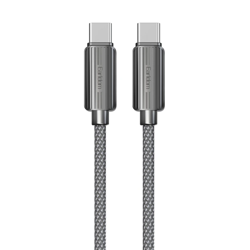 کابل شارژ Type-C به Type-C به طول 1 متر و توان 60 وات از برند ایرلدوم مدل Earldom EC-188C-C (100% اورجینال)