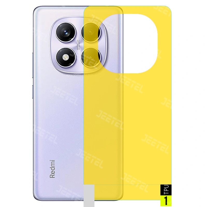 برچسب نانو پشت گوشی Xiaomi Redmi Note 14 Pro 5G مدل فول کاور شفاف آنتی شوک