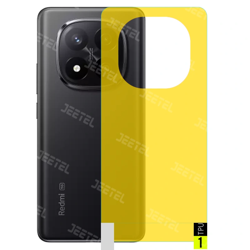 برچسب نانو پشت گوشی Xiaomi Redmi Note 14 Pro Plus مدل فول کاور شفاف آنتی شوک