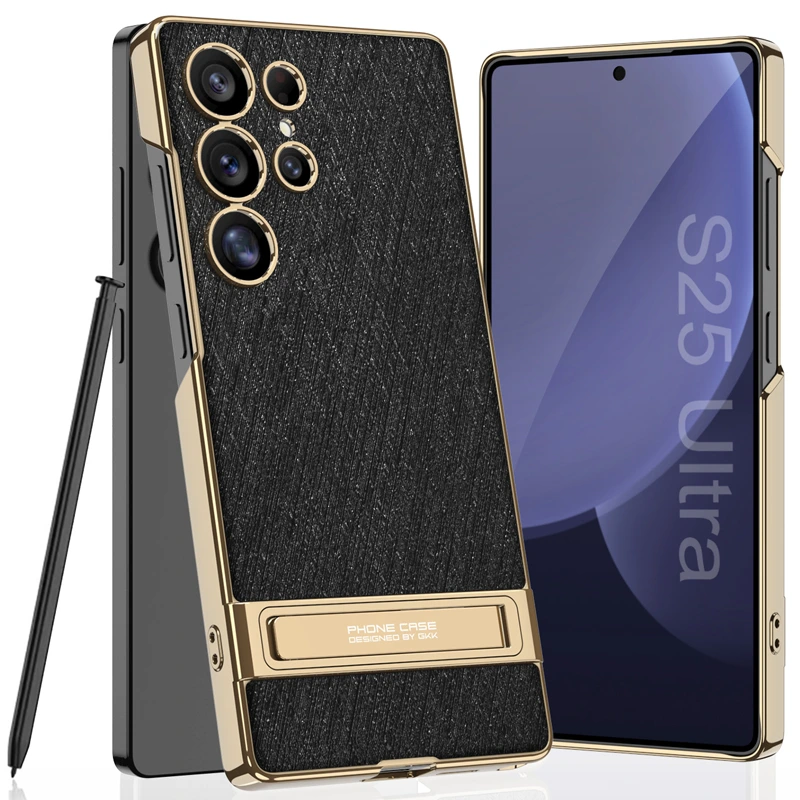 کاور چرمی استندار مدل GKK Stand Design مناسب برای گوشی Samsung Galaxy S25 Ultra