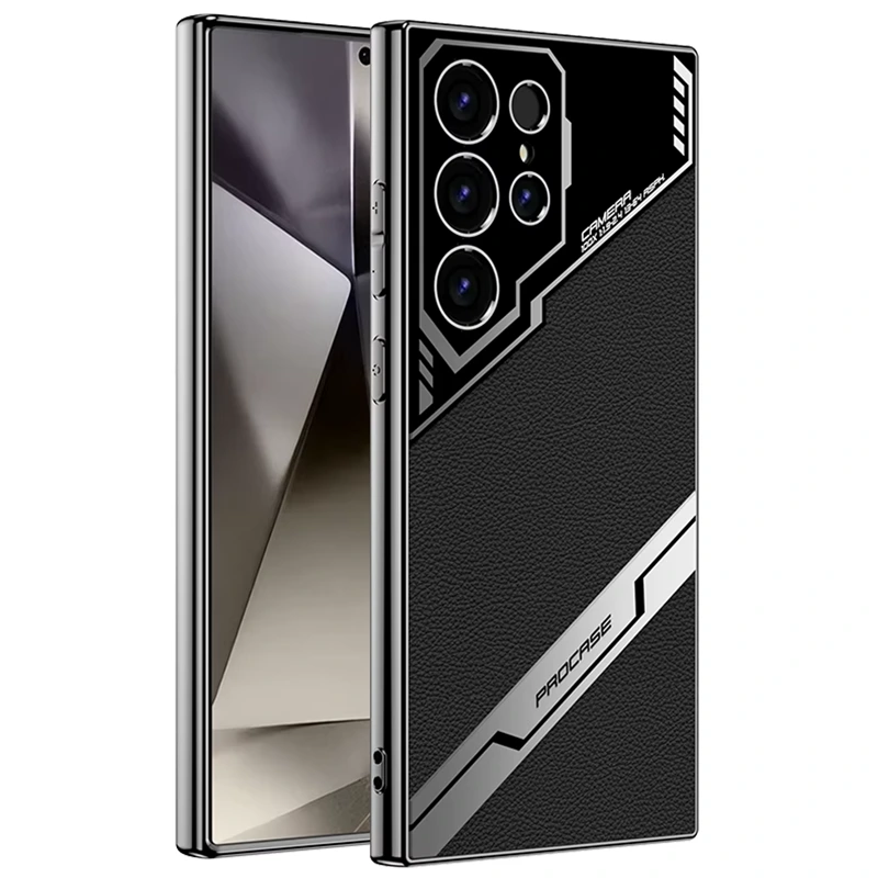 کاور چرمی برند GKK مدل METAL CAMERA مناسب برای گوشی Samsung Galaxy S23 Ultra