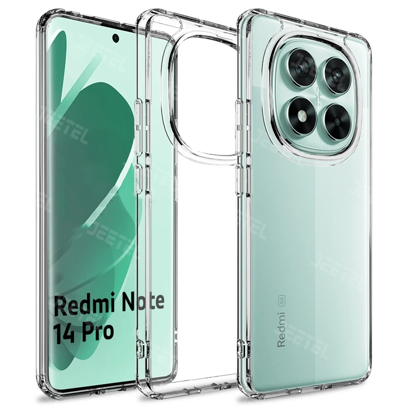 قاب گوشی ژله ای شفاف طرح Slim مناسب برای Xiaomi Redmi Note 14 Pro 4G
