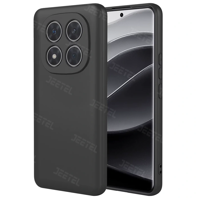 کاور گوشی لیکویید Xiaomi Redmi Note 14 Pro 4G مدل زیر بسته محافظ لنزدار