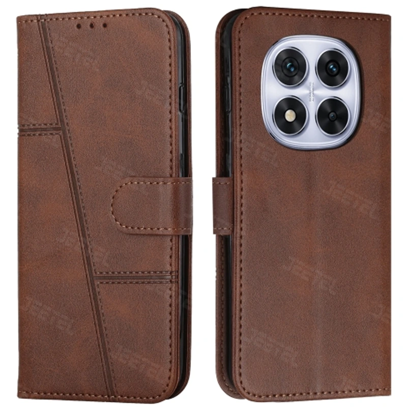 کیف چرمی کلاسوری مناسب برای گوشی Xiaomi Redmi Note 14 Pro 5G (محافظ لنزدار)