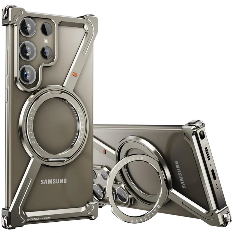 کاور آلومینیومی مگ سیف دار برندOATSBASF مدل METAL Z مناسب برای گوشی Samsung Galaxy S24 Ultra