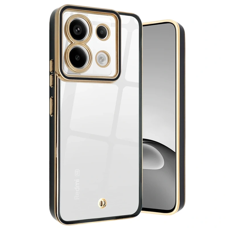 قاب اورجینال الکتروپلیتینگ Xiaomi Redmi Note 13 Pro 4G مدل دور طلایی اسپیس
