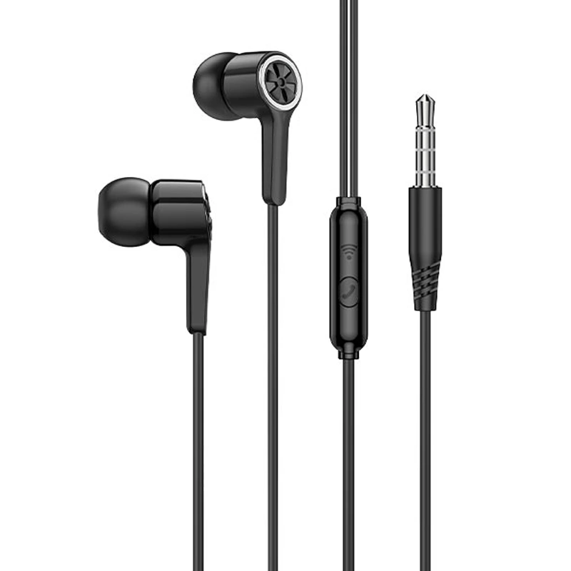 هندزفری سیمی مکالمه دار کانکتور 3.5mm از برند هوکو مدل HOCO M104 (نسخه اورجینال وارداتی)