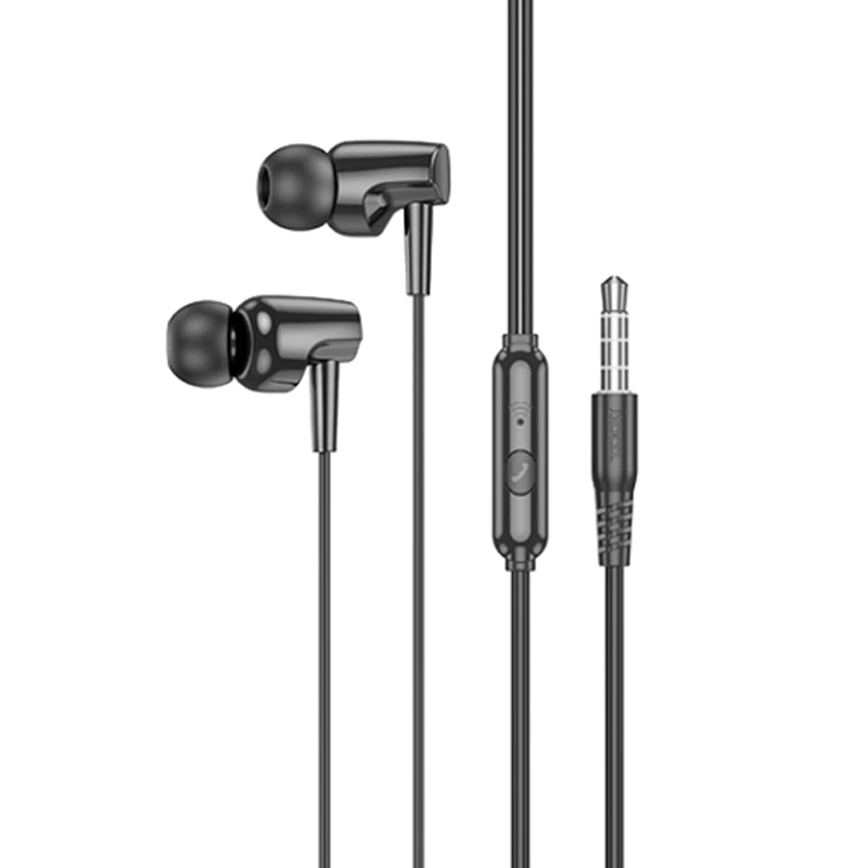 هندزفری سیمی مکالمه دار کانکتور 3.5mm از برند هوکو مدل HOCO M112 (نسخه اورجینال وارداتی)