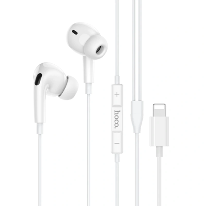 هندزفری سیمی مکالمه دار کانکتور Lightning از برند هوکو مدل HOCO M111 Pro (100% اورجینال)