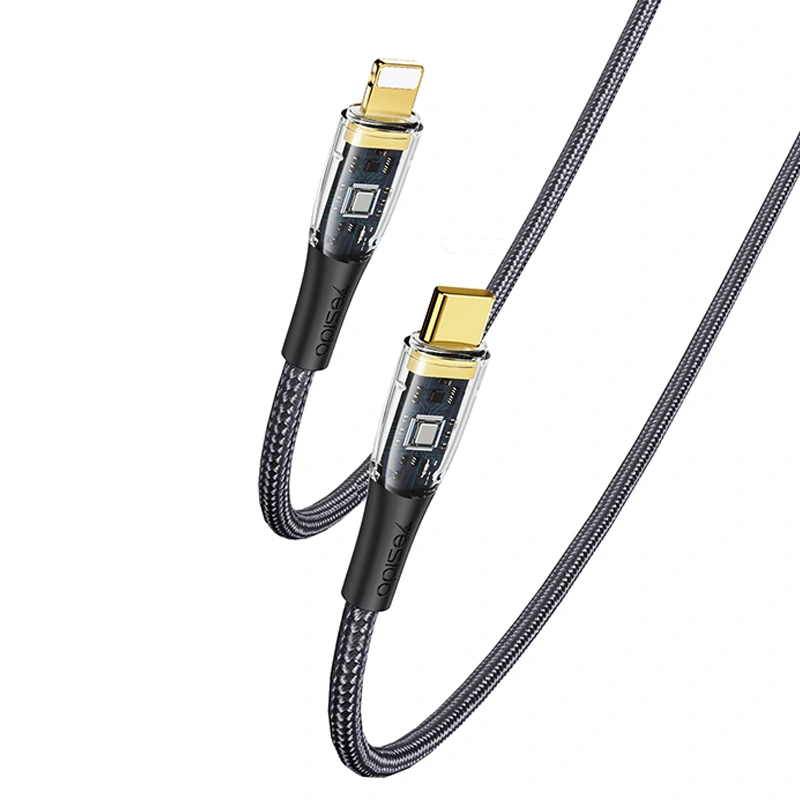 کابل شارژ لایتنینگ به تایپ سی به طول 1.2 متر و توان 20W PD مدل YESIDO CA101 (100% اورجینال)