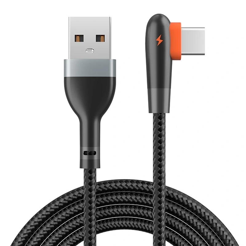 کابل شارژر 90 درجه USB-C به طول 1متر 2.4 آمپر مدل LDNIO LS561 (نسخه اورجینال)
