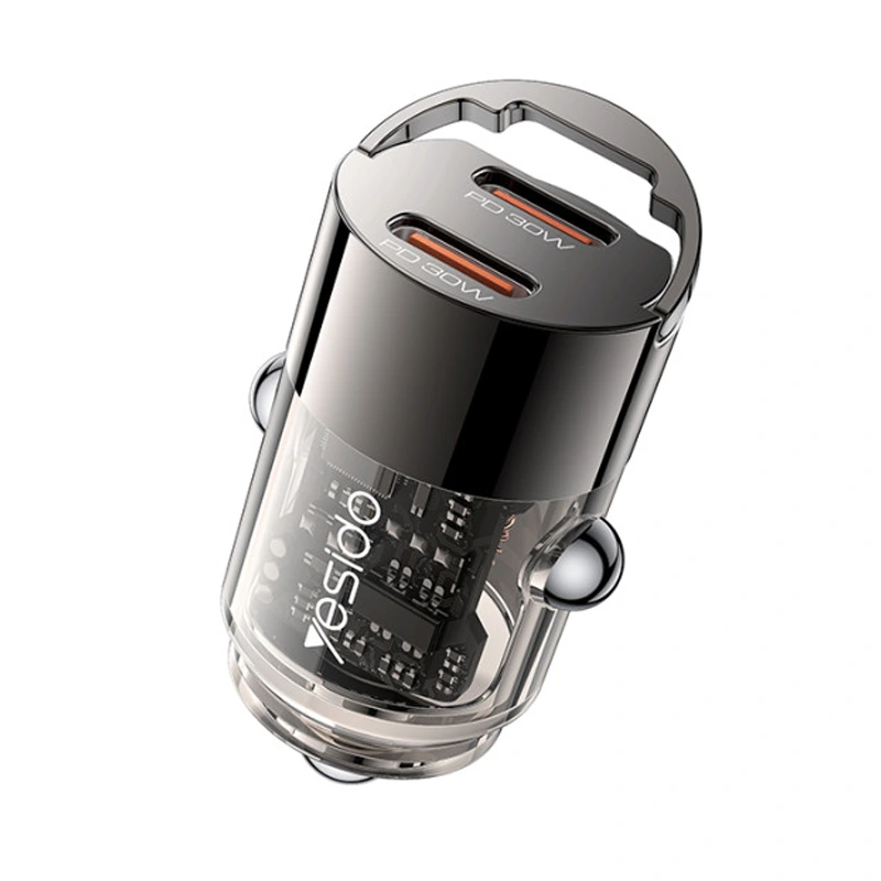 شارژر فندکی فست شارژ 30W PD دو پورت مدل Yesido Y69 (100% اورجینال)