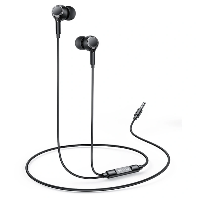 هندزفری سیم دار جک 3.5MM مدل مکالمه دار HIFI از برند Yesido YH53 (100% اورجینال)