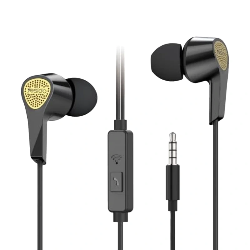 هندزفری سیم دار جک 3.5MM مدل مکالمه دار از برند Yesido YH25 (100% اورجینال)