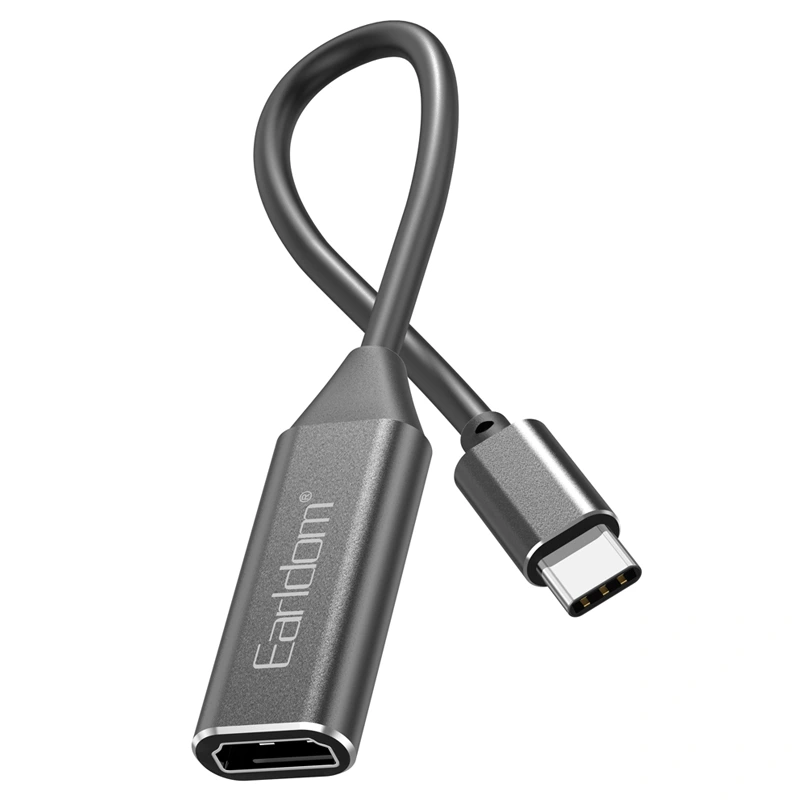 کابل تبدیل USB-C به HDTV مدل 4K ایرلدوم Earldom W11 (100% اورجینال)