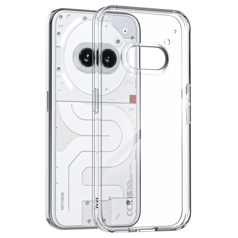 کاور شفاف مناسب برای گوشی Nothing Phone 2A مدل دور ژله ای پشت طلق